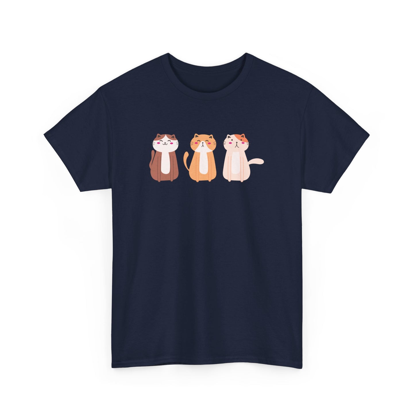 Three Kitties Unisex Heavy Cotton Tee