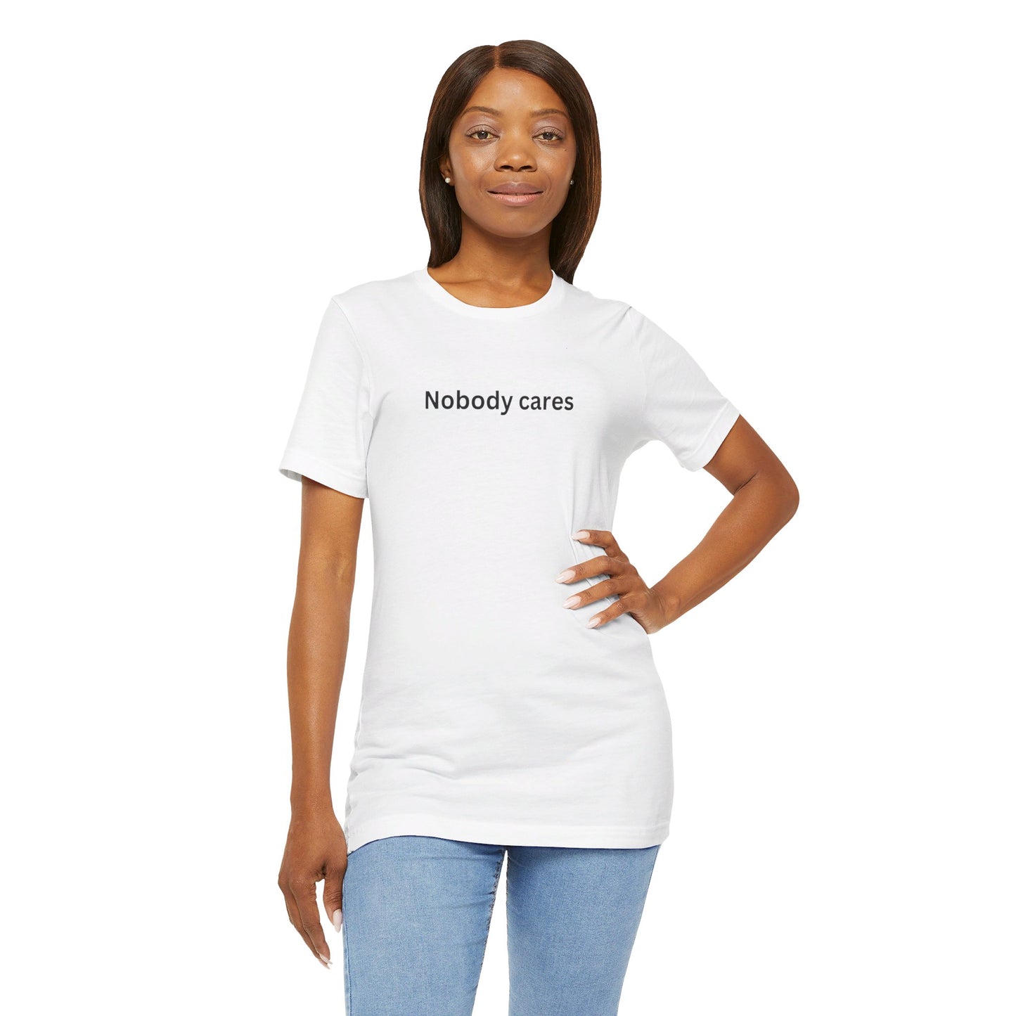 Nobody Cares Unisex Tri-Blend Crew Tee