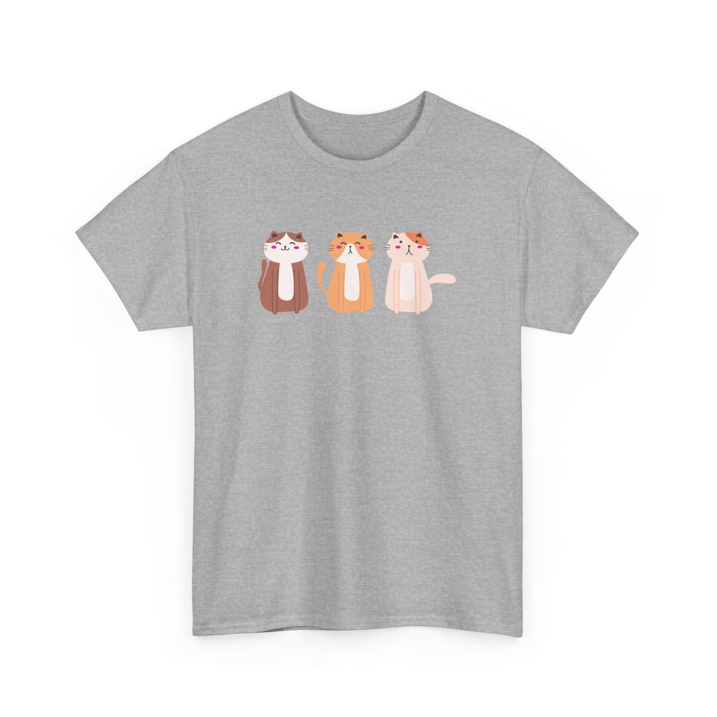 Three Kitties Unisex Heavy Cotton Tee