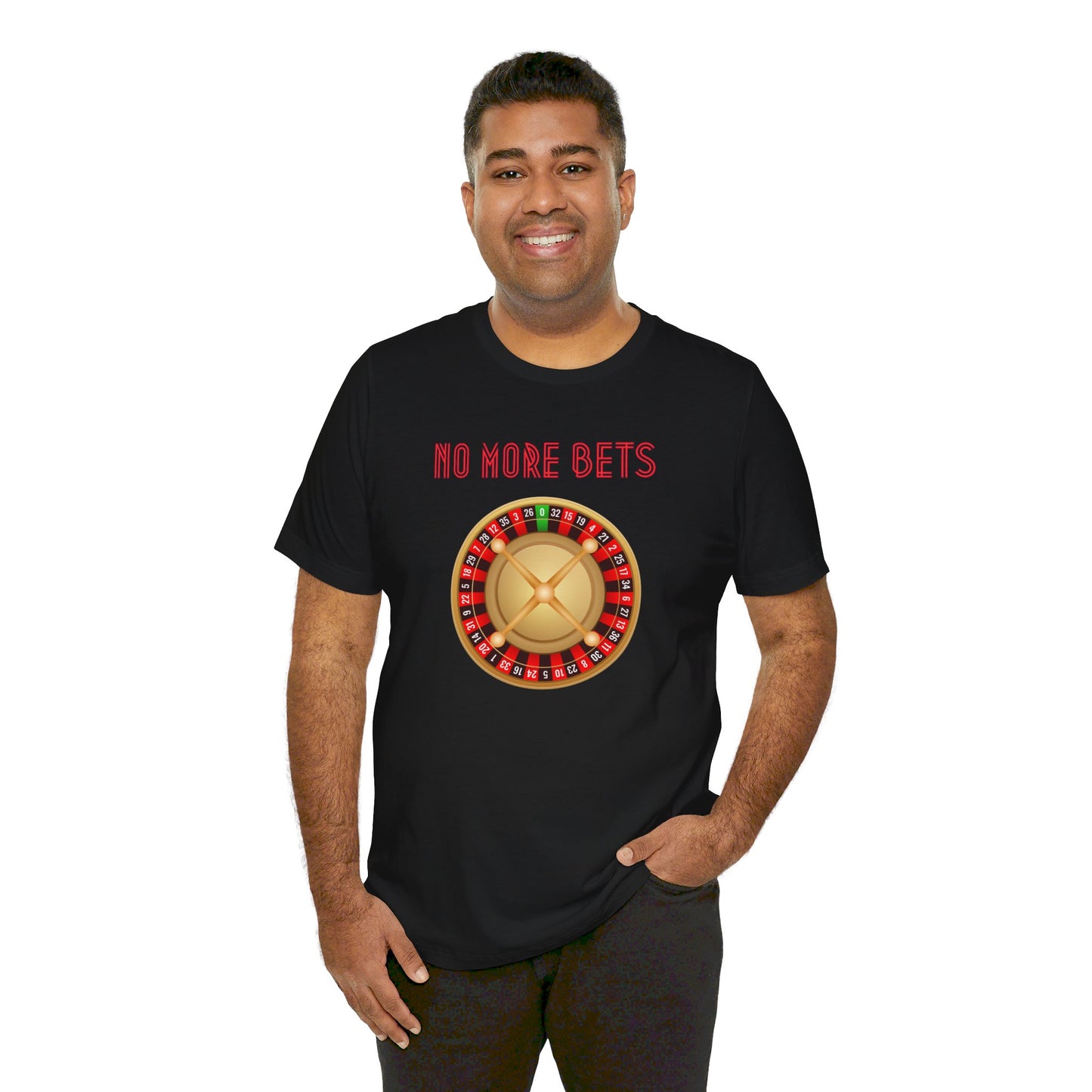 No More Bets Roulette Wheel Unisex Tri-Blend Crew Tee