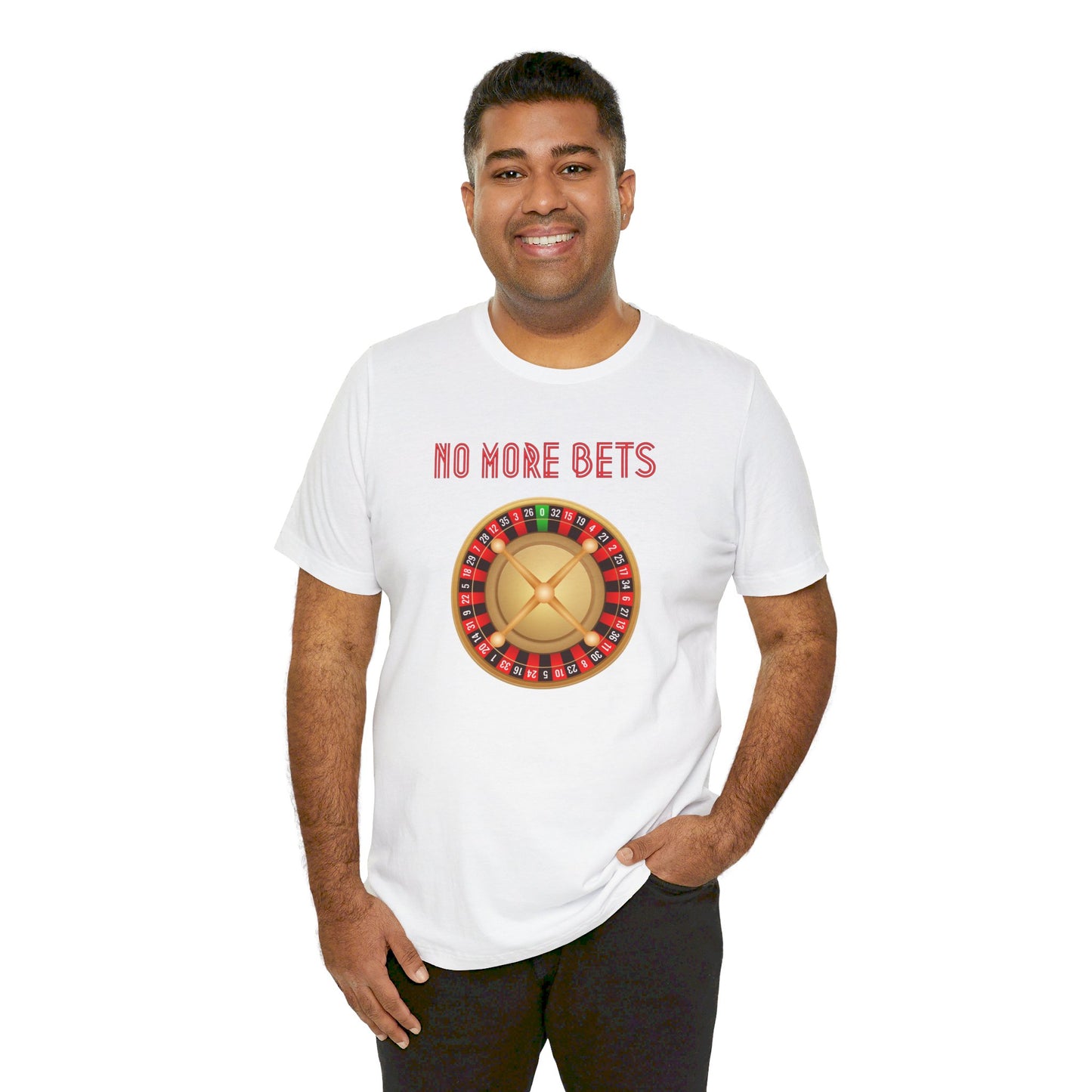 No More Bets Roulette Wheel Unisex Tri-Blend Crew Tee
