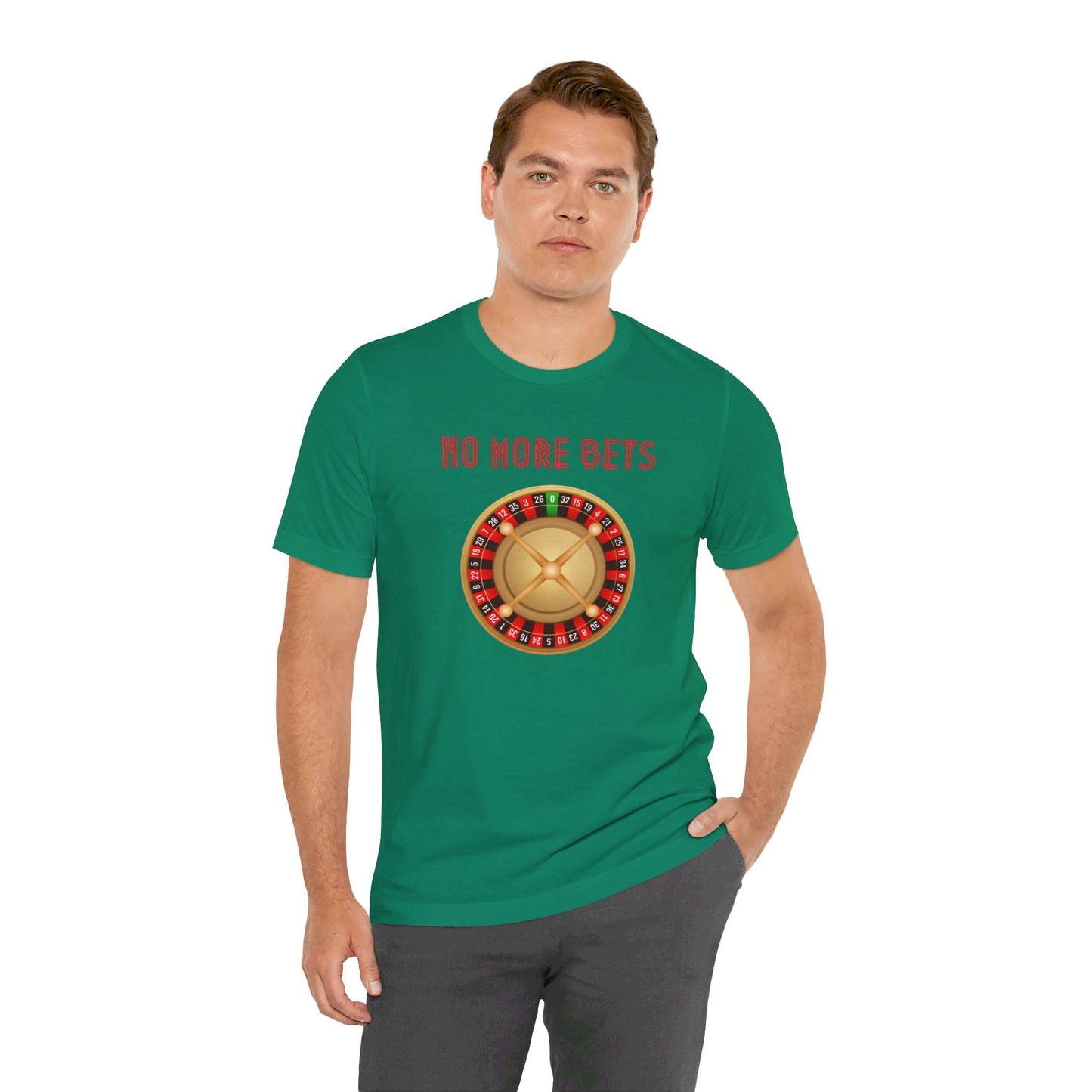 No More Bets Roulette Wheel Unisex Tri-Blend Crew Tee
