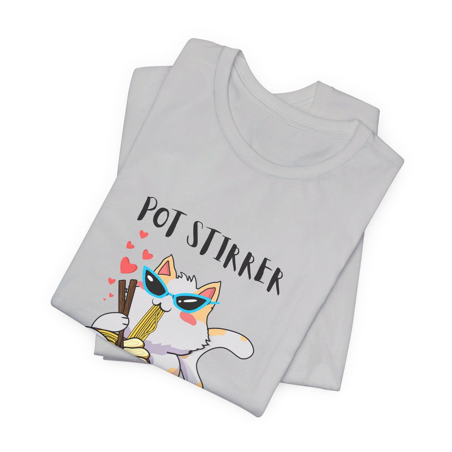 Pot-Stirrer Kitty Unisex Tri-Blend Crew Tee