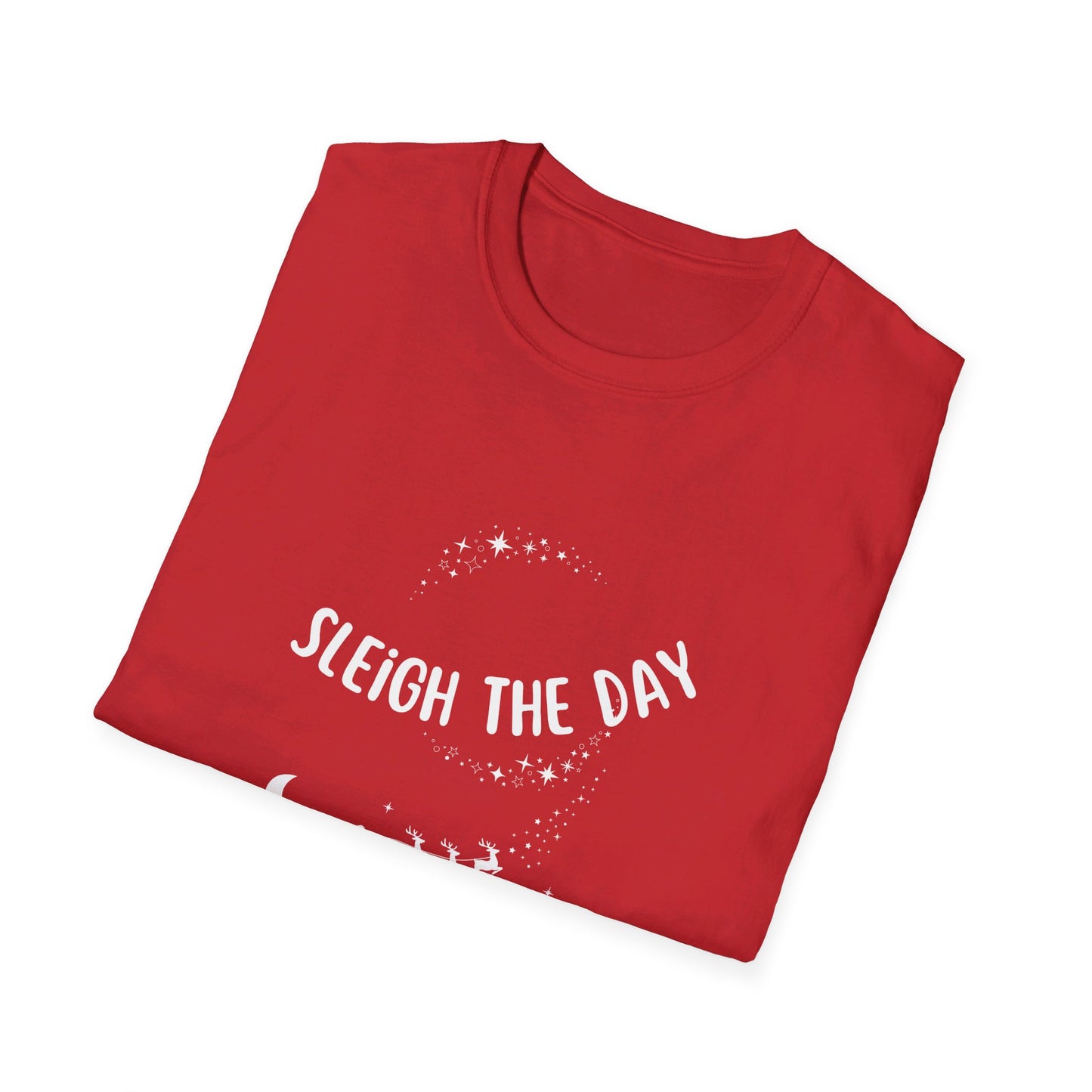 Christmas Sleigh the Day Unisex Softstyle T-Shirt