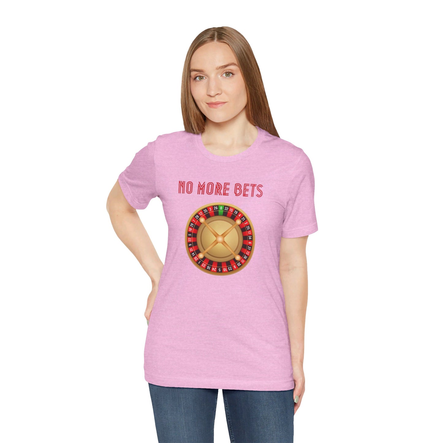 No More Bets Roulette Wheel Unisex Tri-Blend Crew Tee