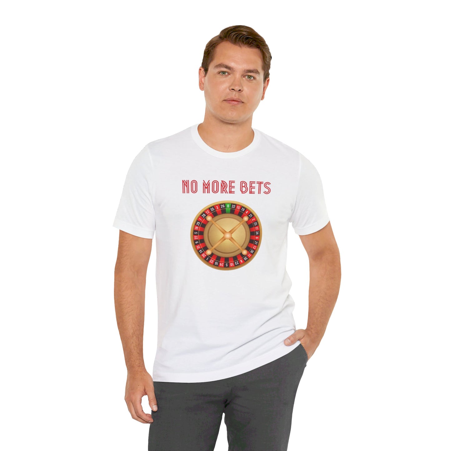 No More Bets Roulette Wheel Unisex Tri-Blend Crew Tee