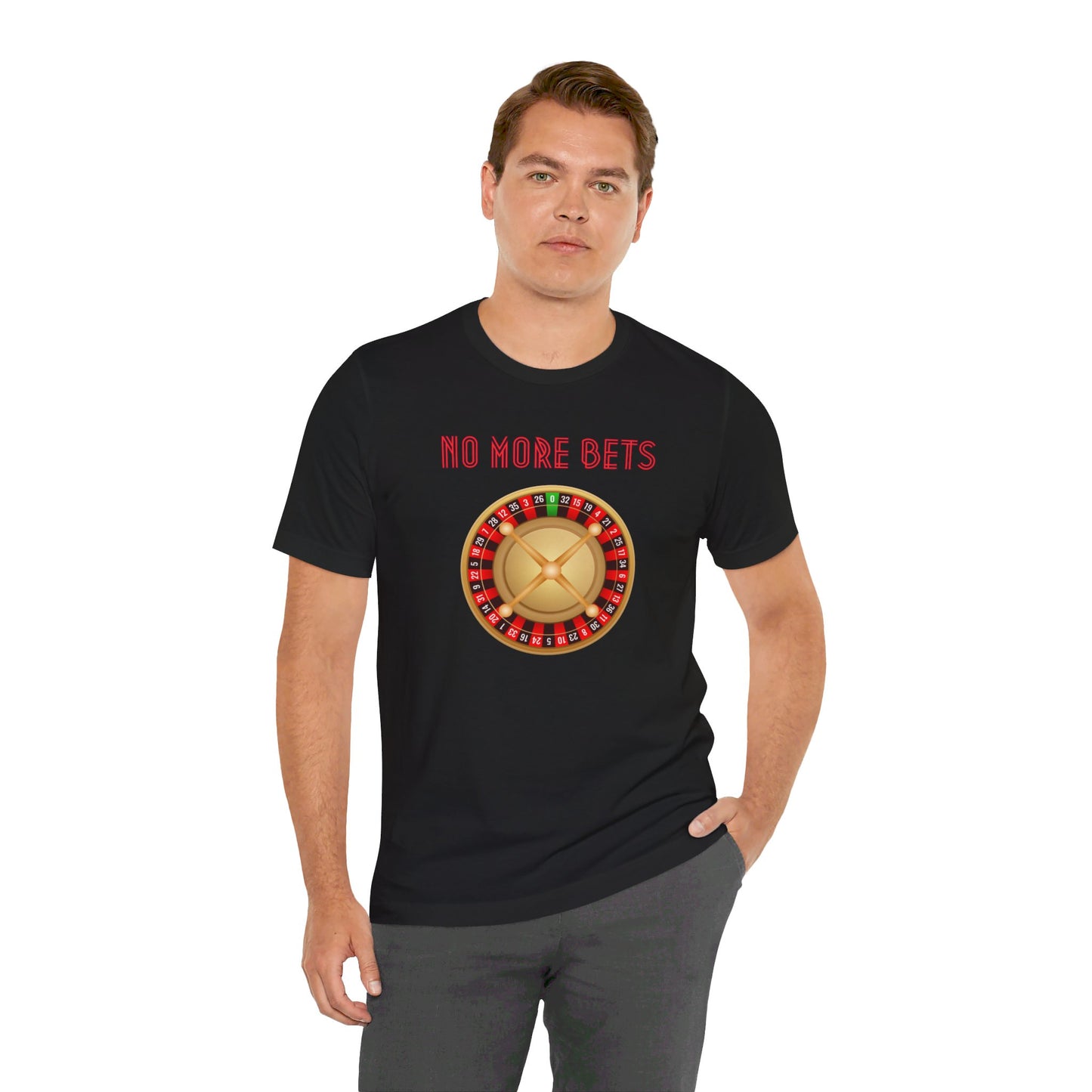 No More Bets Roulette Wheel Unisex Tri-Blend Crew Tee