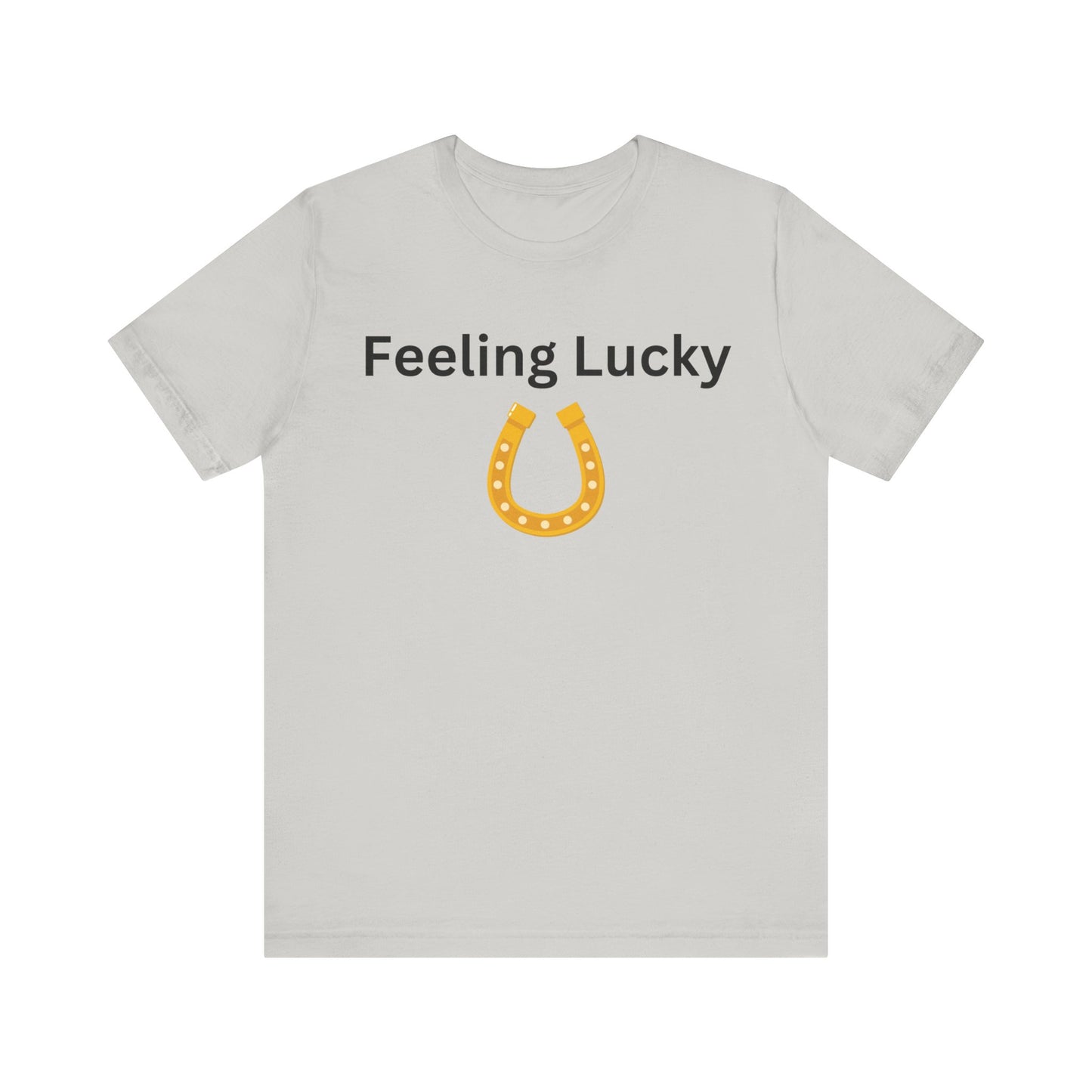 Feeling Lucky Small Horseshoe Unisex Tri-Blend Crew Tee