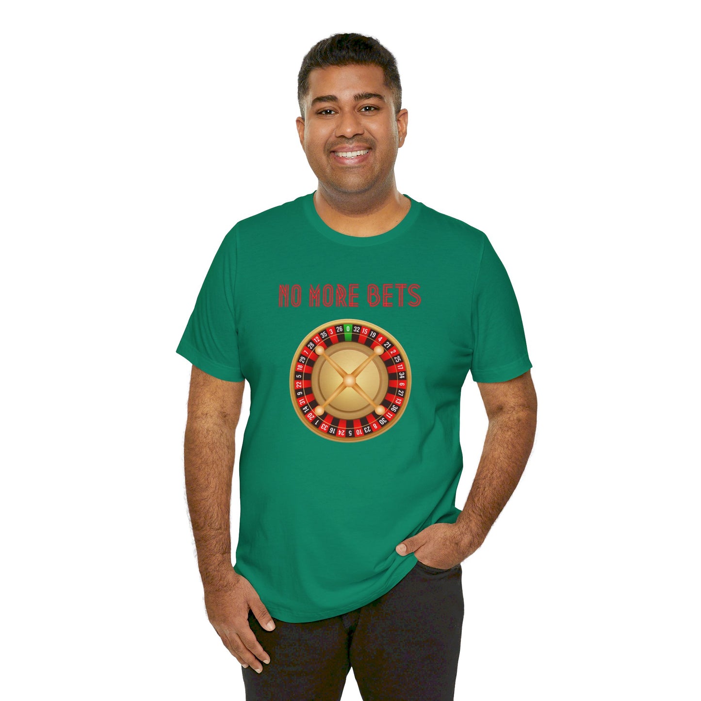 No More Bets Roulette Wheel Unisex Tri-Blend Crew Tee