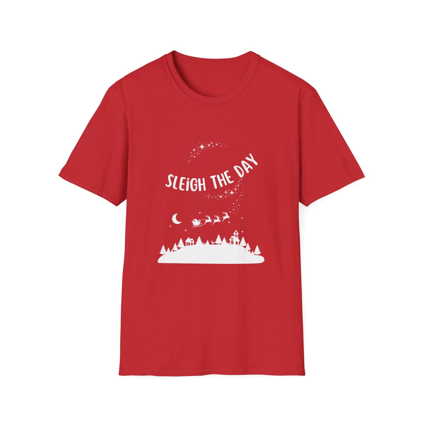 Christmas Sleigh the Day Unisex Softstyle T-Shirt