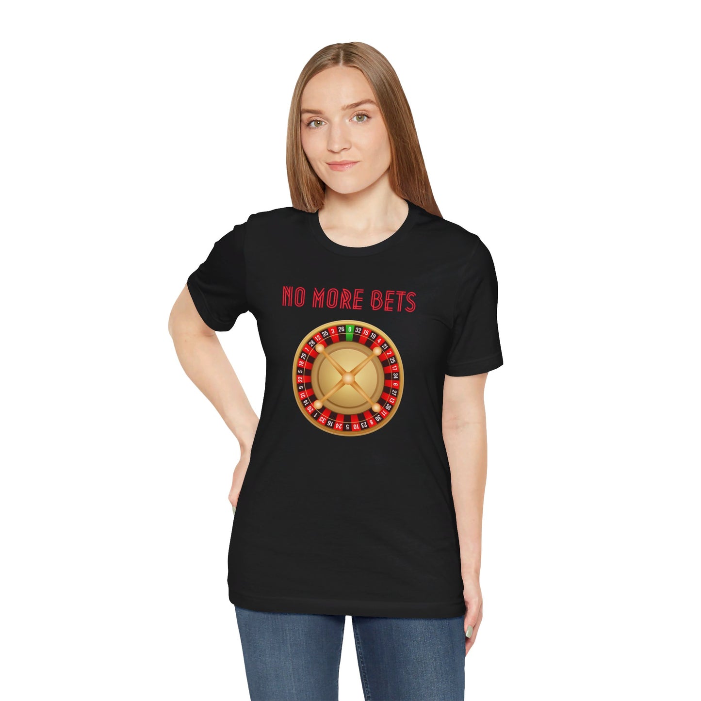 No More Bets Roulette Wheel Unisex Tri-Blend Crew Tee
