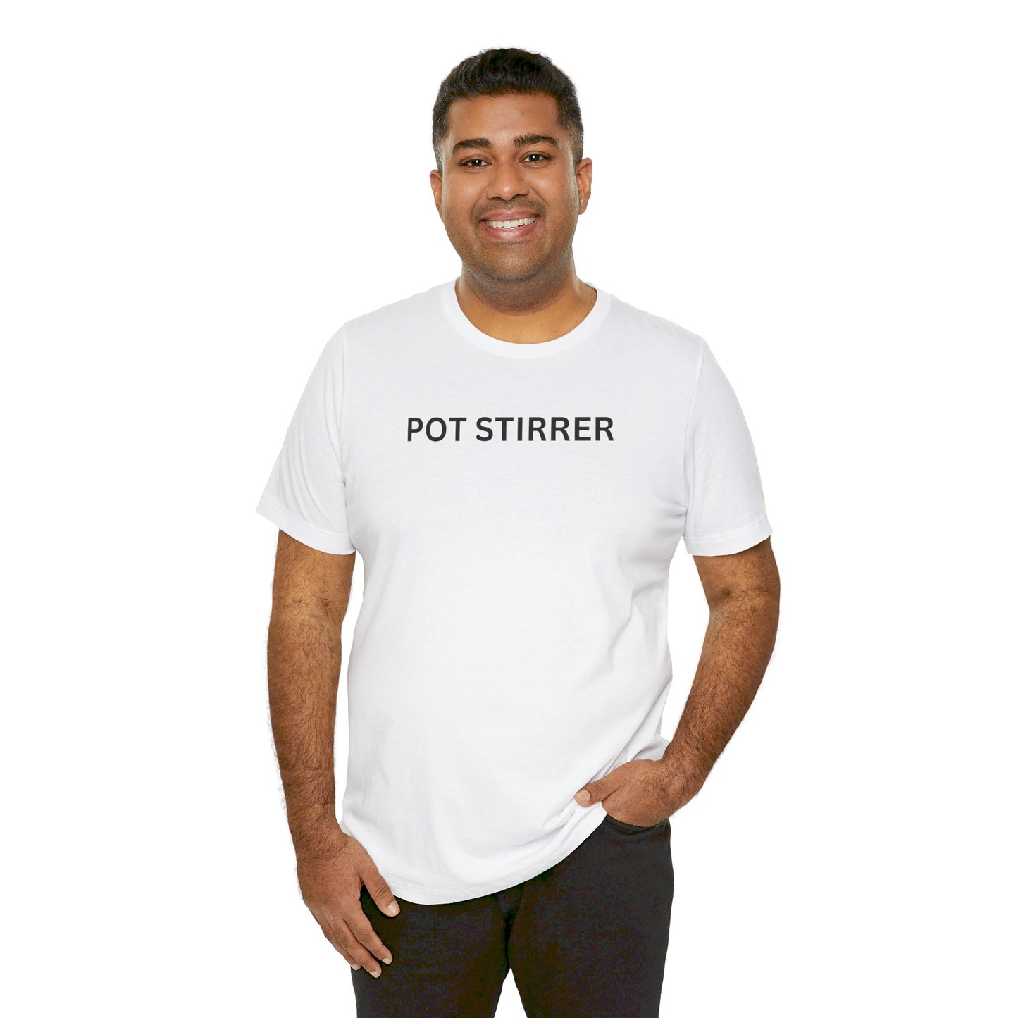Pot-Stirrer Txt only Unisex Tri-Blend Crew Tee
