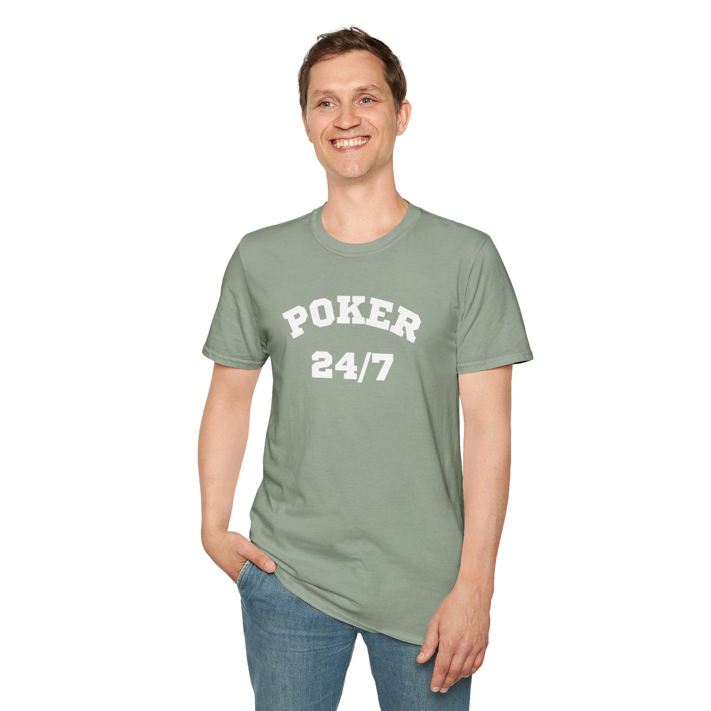 Poker 24/7 Unisex Softstyle T-Shirt