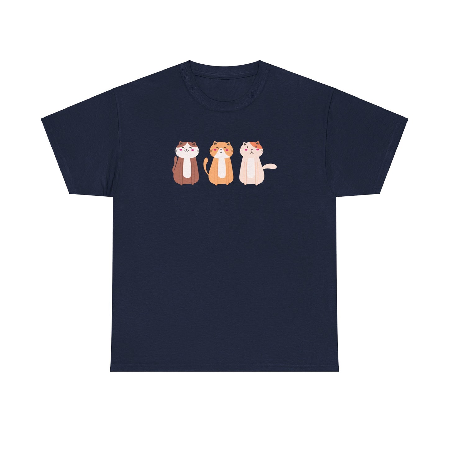 Three Kitties Unisex Heavy Cotton Tee