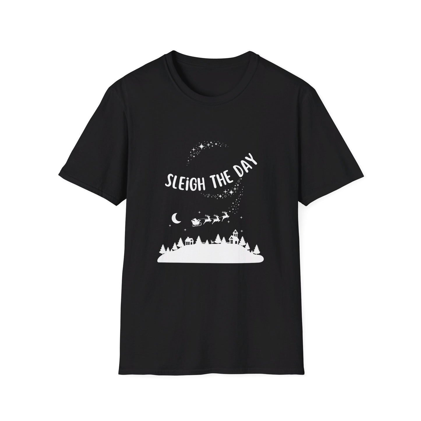 Christmas Sleigh the Day Unisex Softstyle T-Shirt