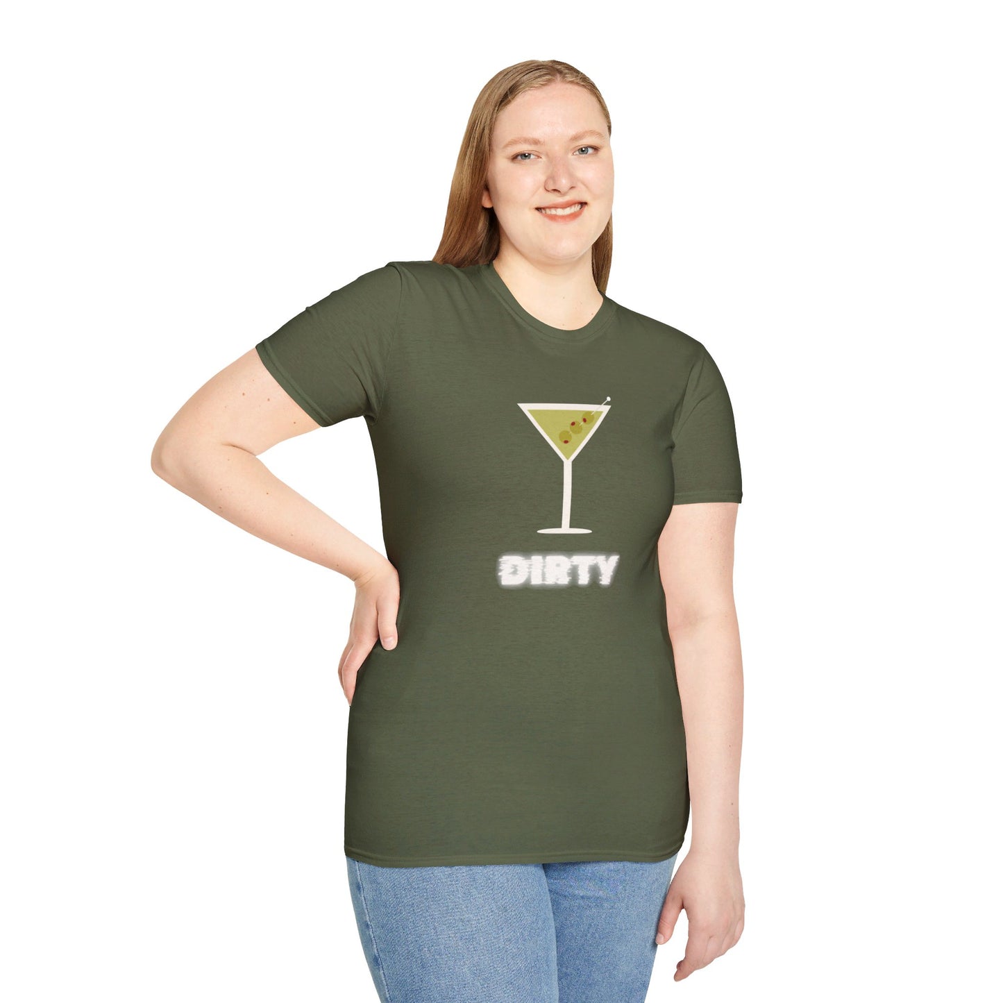 Dirty Martini Glass Unisex Softstyle T-Shirt