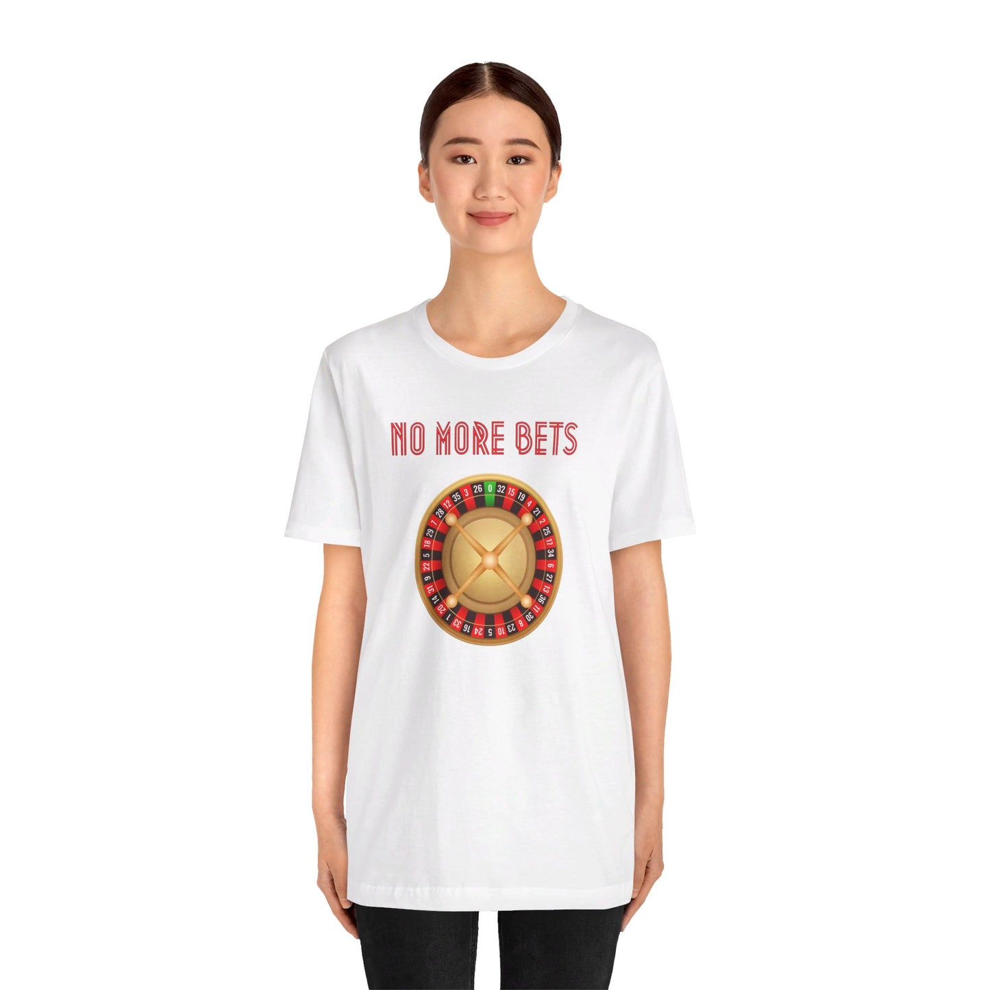 No More Bets Roulette Wheel Unisex Tri-Blend Crew Tee