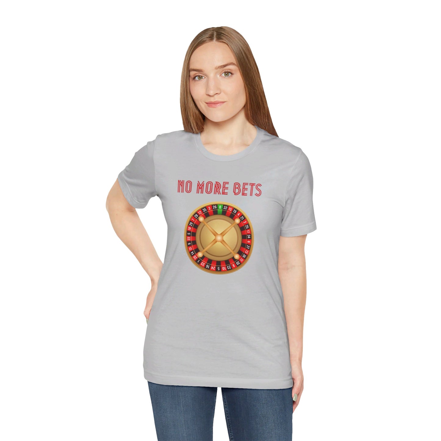 No More Bets Roulette Wheel Unisex Tri-Blend Crew Tee
