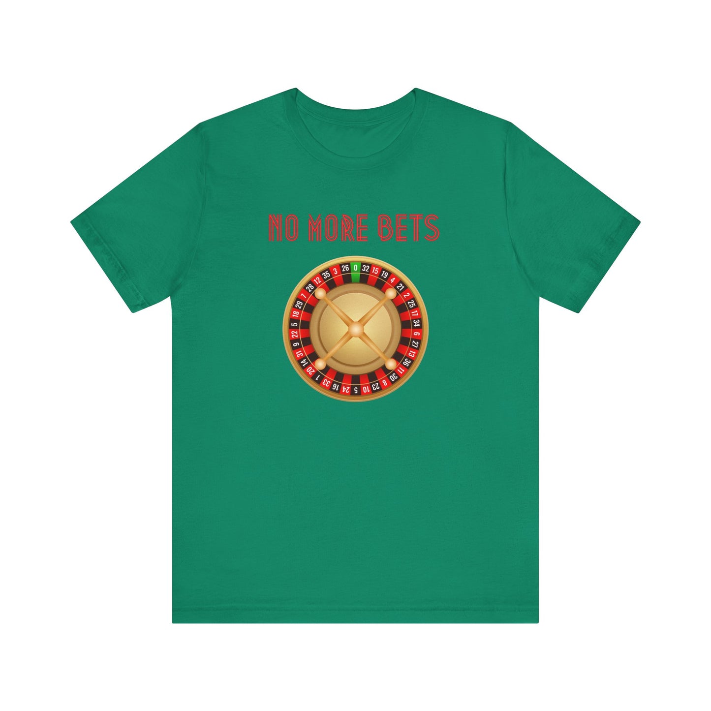 No More Bets Roulette Wheel Unisex Tri-Blend Crew Tee