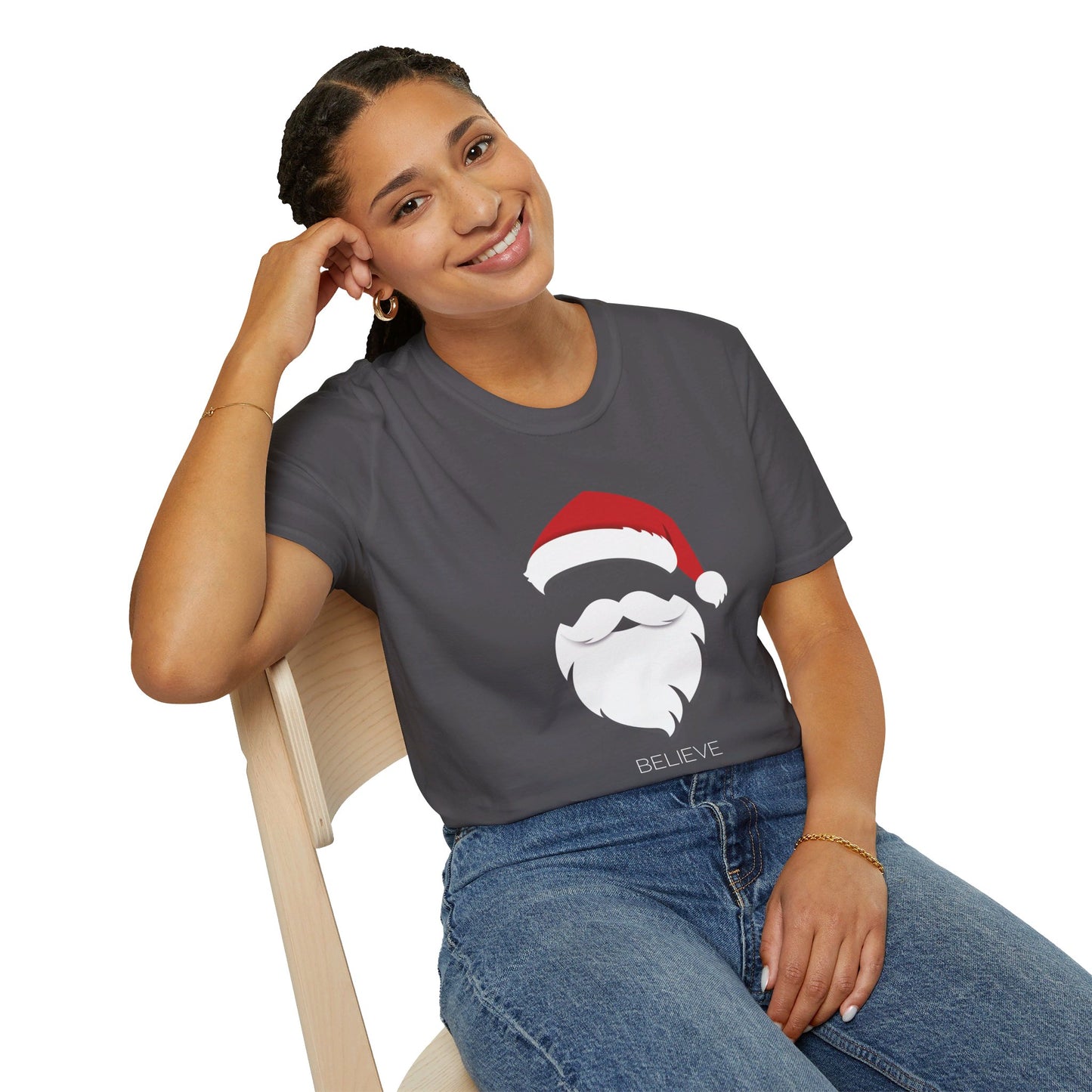 Santa Believe Unisex Softstyle T-Shirt