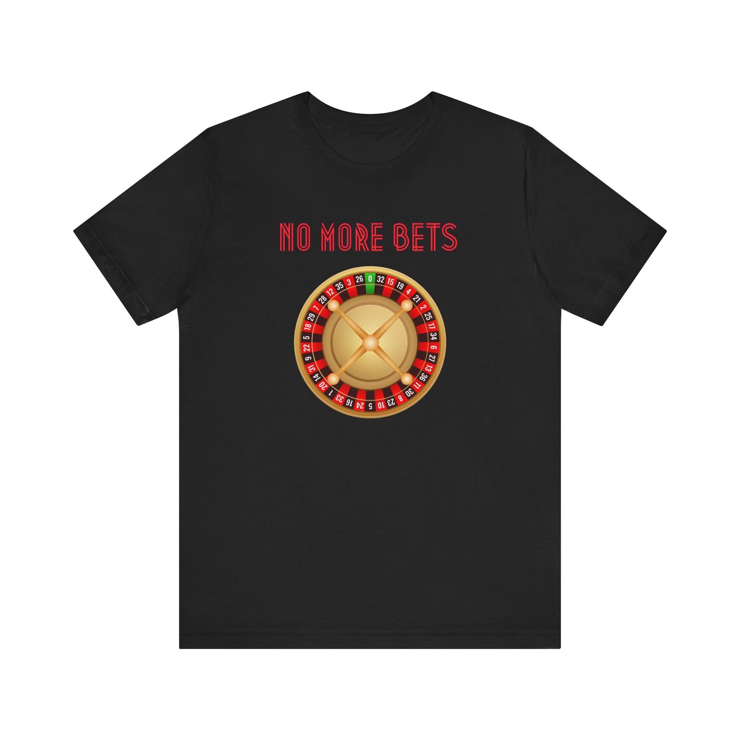 No More Bets Roulette Wheel Unisex Tri-Blend Crew Tee
