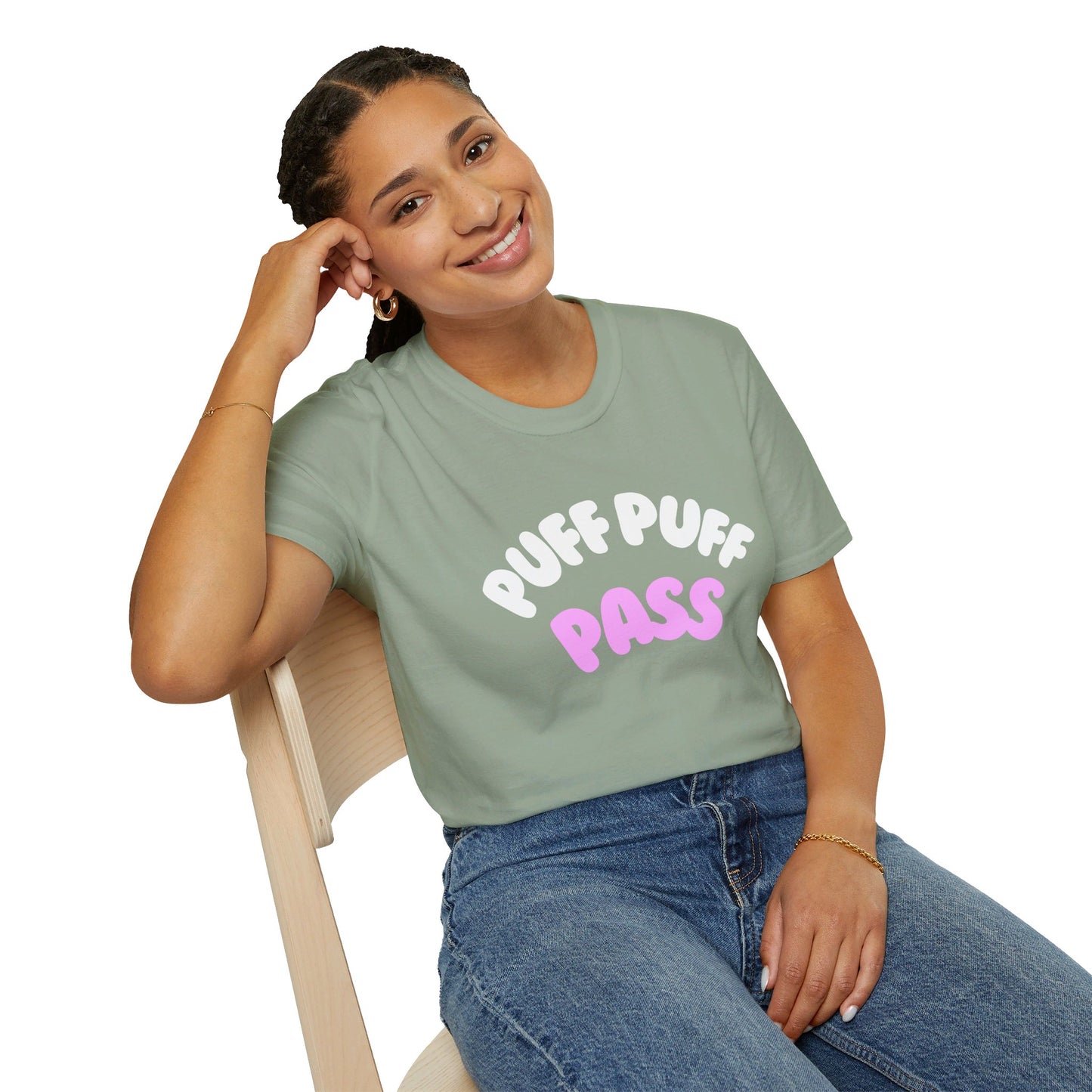Puff Puff Pass  Unisex Softstyle T-Shirt
