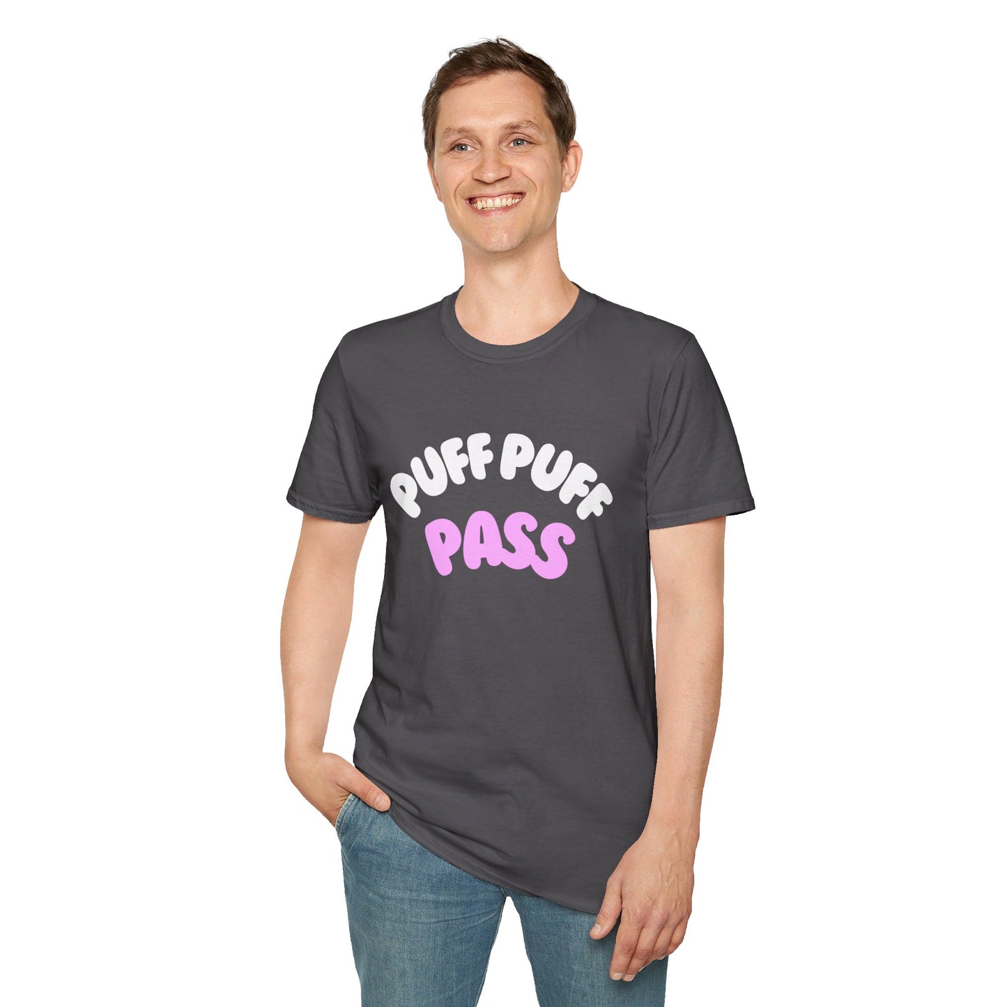 Puff Puff Pass  Unisex Softstyle T-Shirt