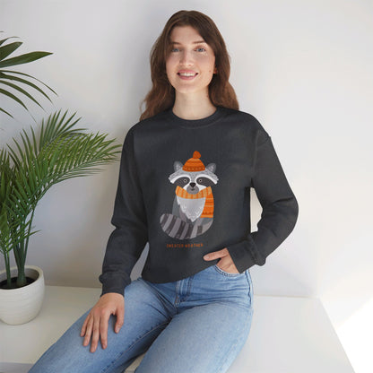 Sweater Weather Raccoon Unisex Heavy Blend™ Crewneck Sweatshirt