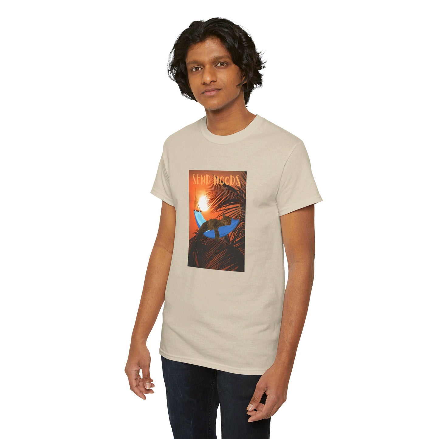 SEND NOODS Tropical Sasco in Hammock Unisex Tri-Blend Crew Tee