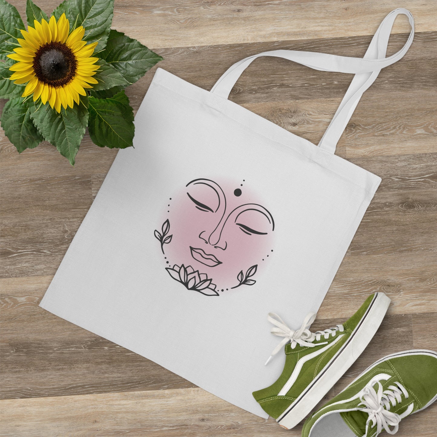 Buddha Pink Glow Tote Bag