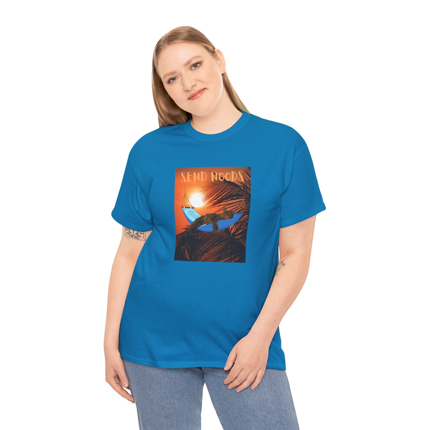 SEND NOODS Tropical Sasco in Hammock Unisex Tri-Blend Crew Tee