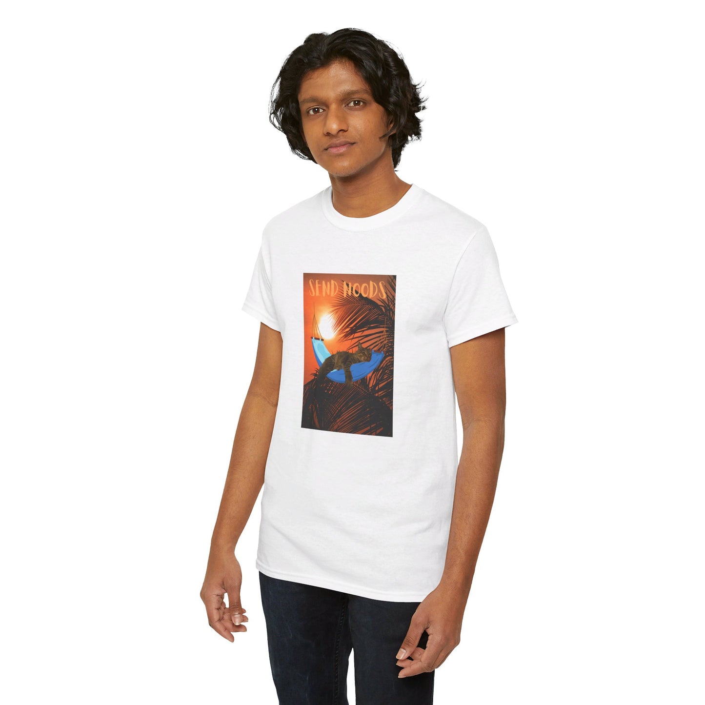 SEND NOODS Tropical Sasco in Hammock Unisex Tri-Blend Crew Tee