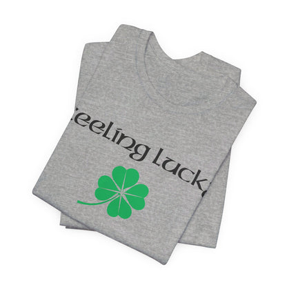 Feeling Lucky Clover  Unisex Tri-Blend Crew Tee