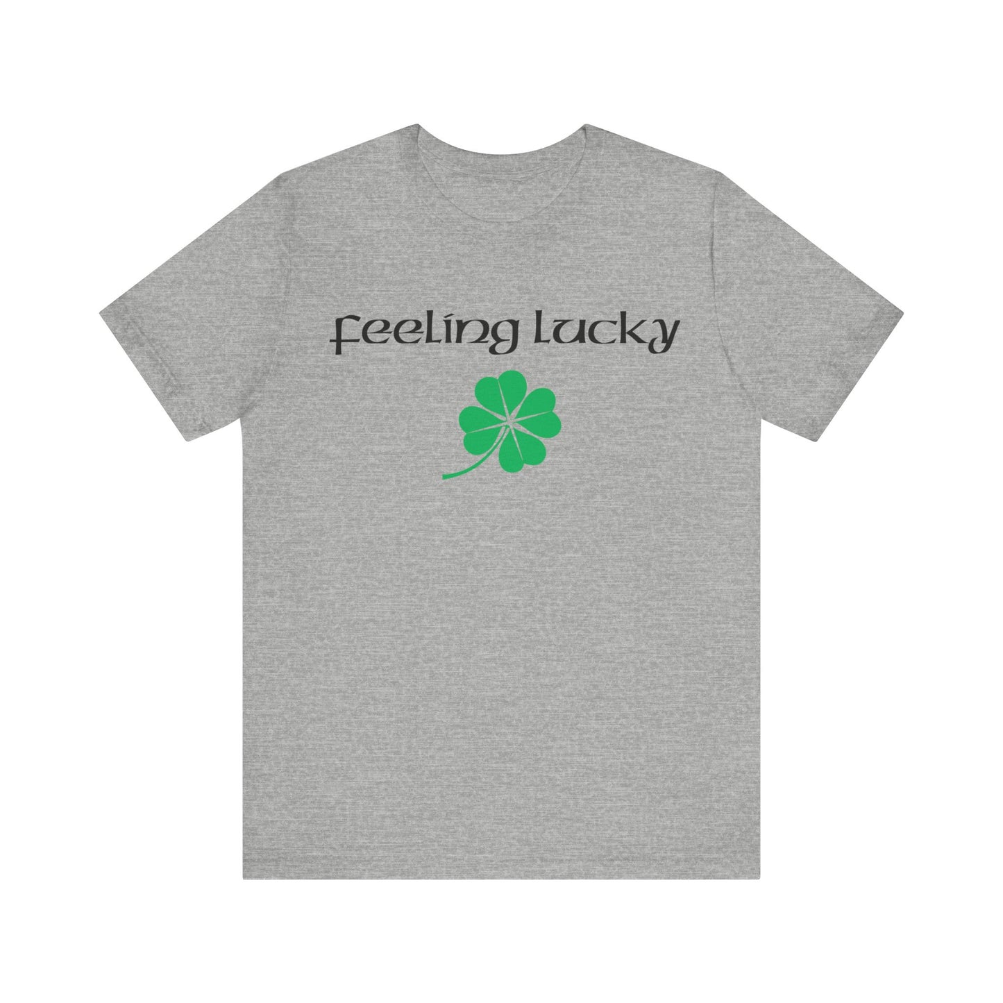 Feeling Lucky Clover  Unisex Tri-Blend Crew Tee