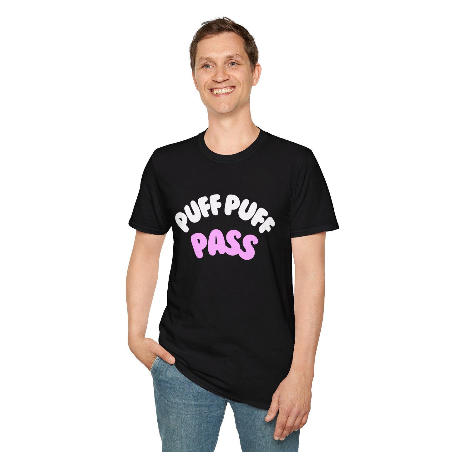 Puff Puff Pass  Unisex Softstyle T-Shirt