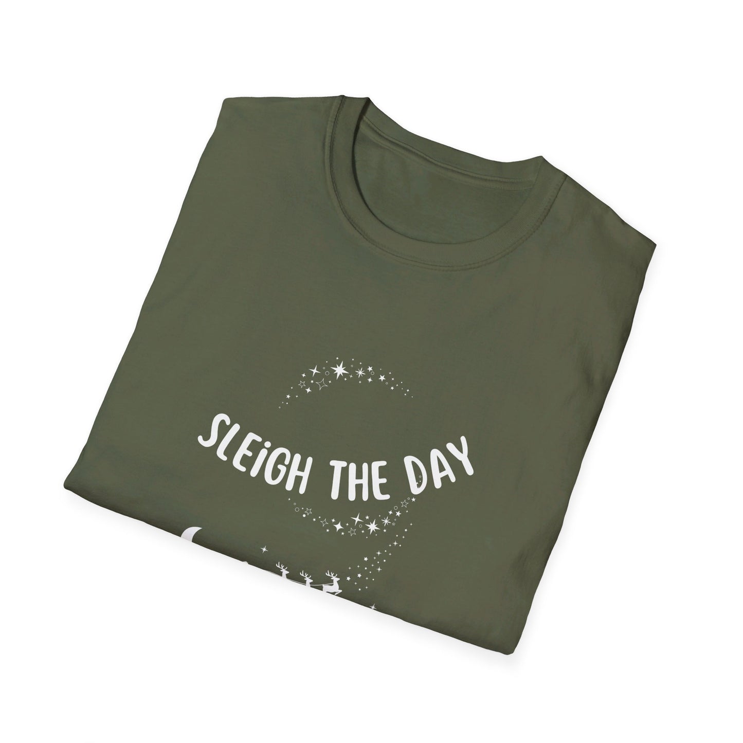 Christmas Sleigh the Day Unisex Softstyle T-Shirt
