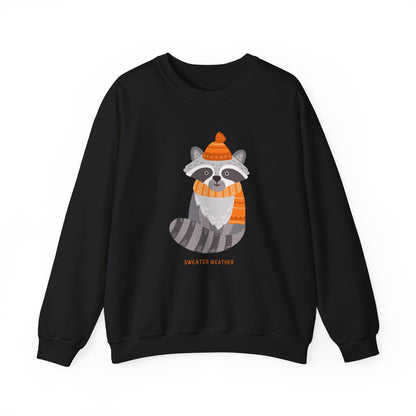 Sweater Weather Raccoon Unisex Heavy Blend™ Crewneck Sweatshirt