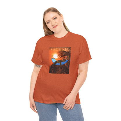 SEND NOODS Tropical Sasco in Hammock Unisex Tri-Blend Crew Tee