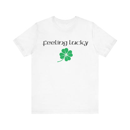 Feeling Lucky Clover  Unisex Tri-Blend Crew Tee