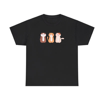 Three Kitties Unisex Heavy Cotton Tee