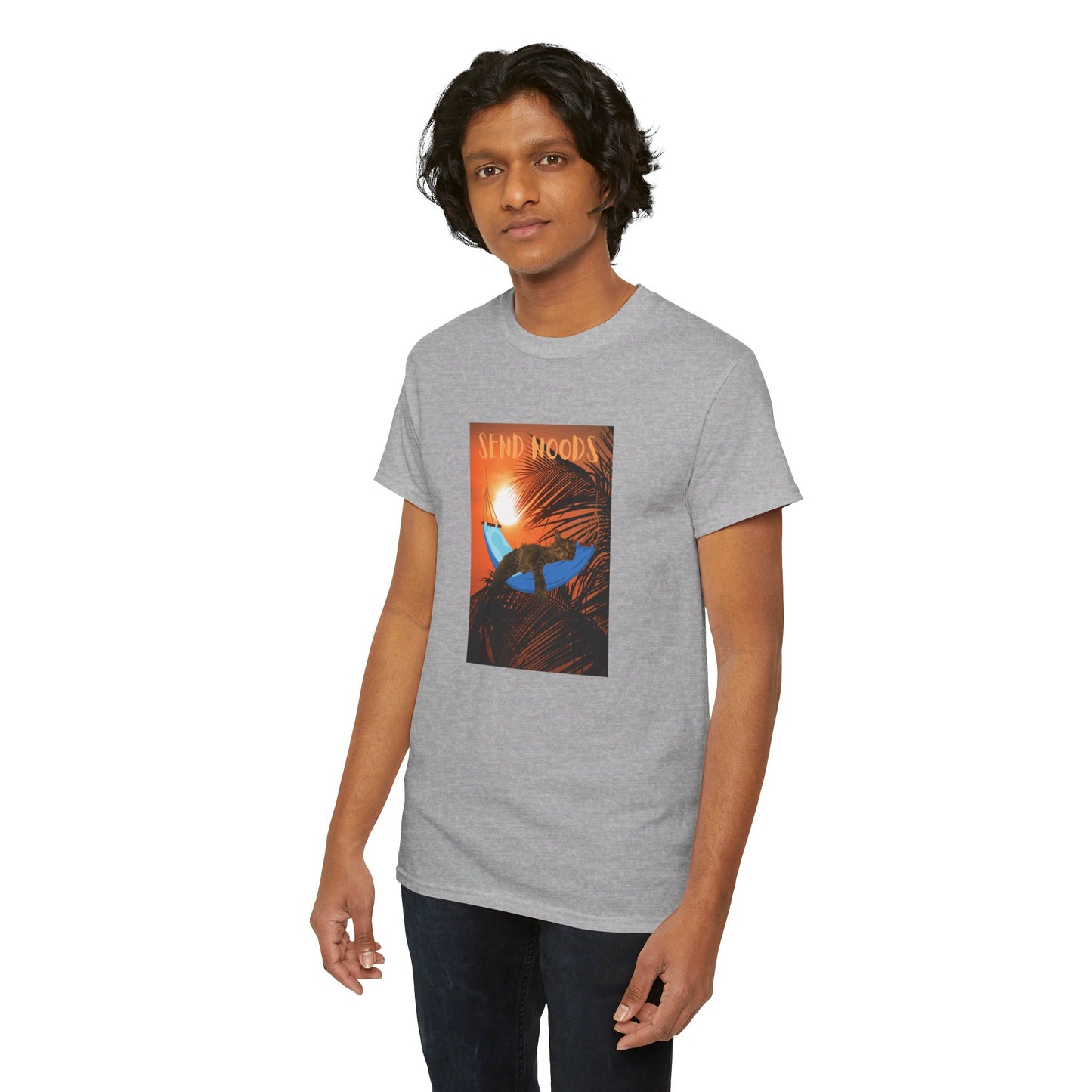 SEND NOODS Tropical Sasco in Hammock Unisex Tri-Blend Crew Tee