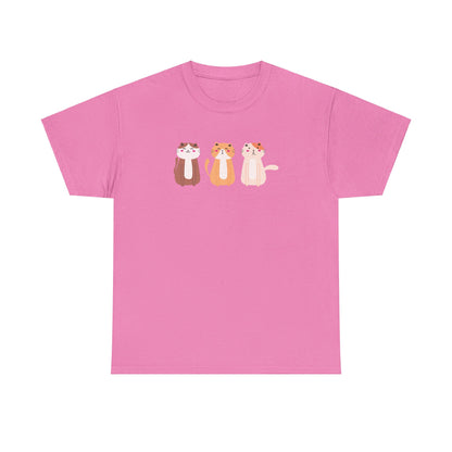 Three Kitties Unisex Heavy Cotton Tee
