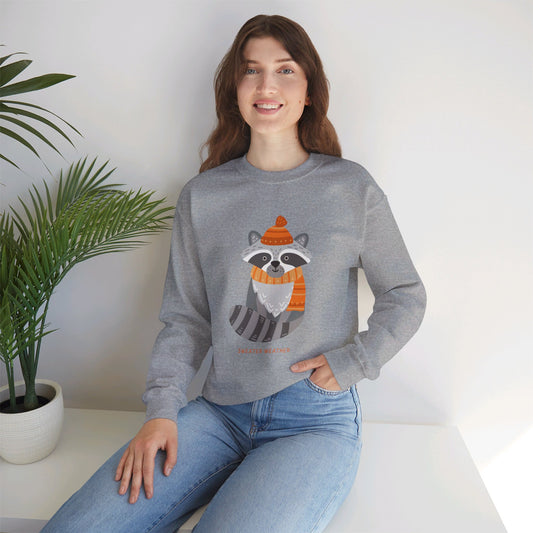 Sweater Weather Raccoon Unisex Heavy Blend™ Crewneck Sweatshirt