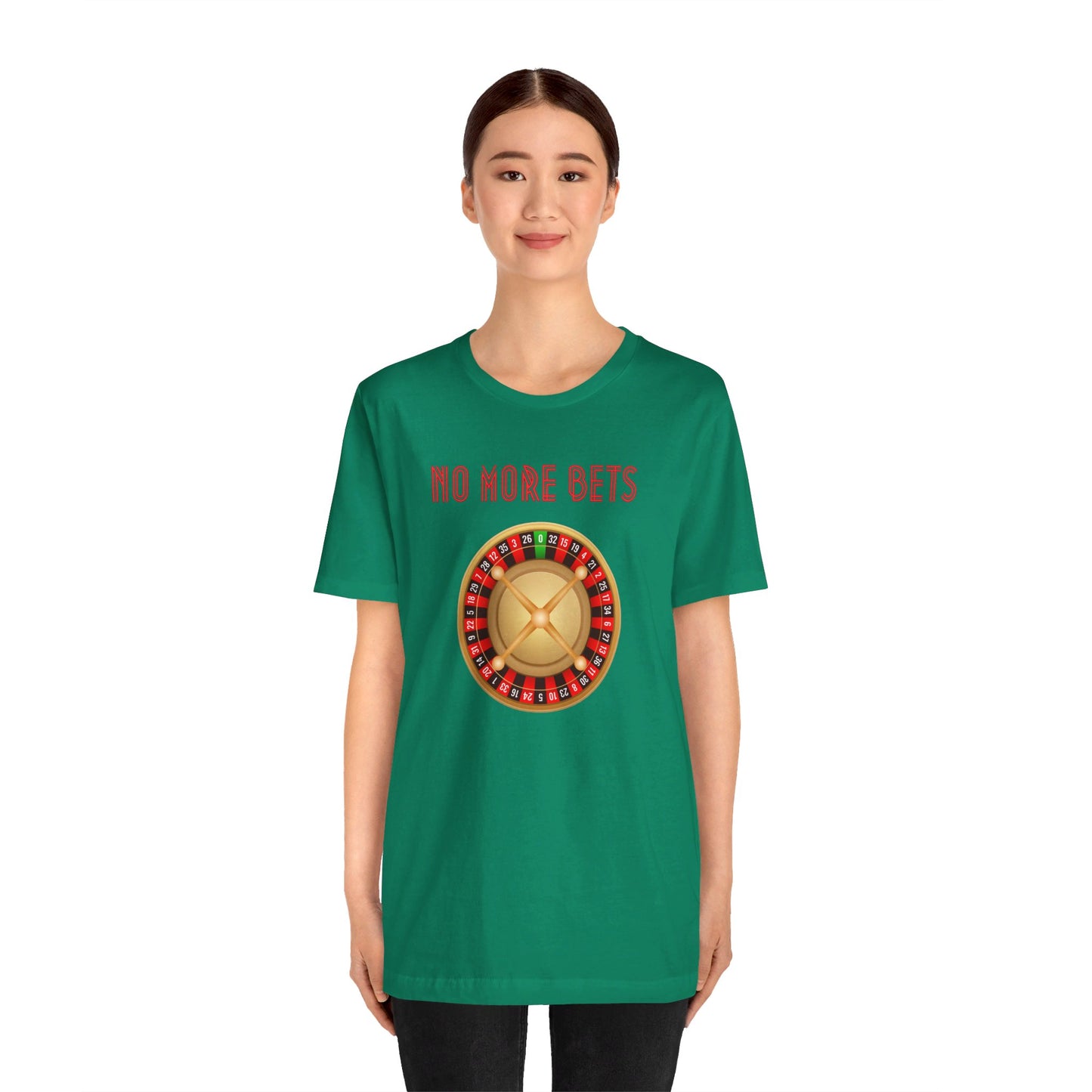 No More Bets Roulette Wheel Unisex Tri-Blend Crew Tee