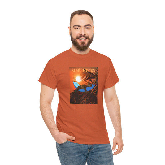 SEND NOODS Tropical Sasco in Hammock Unisex Tri-Blend Crew Tee