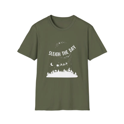 Christmas Sleigh the Day Unisex Softstyle T-Shirt