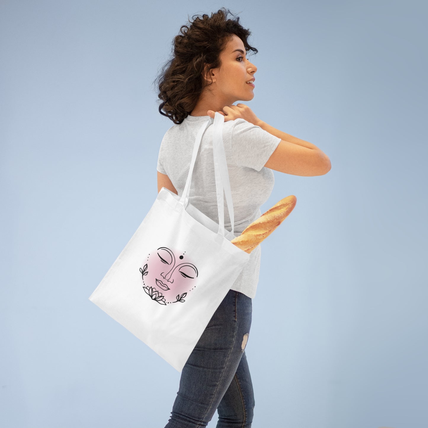 Buddha Pink Glow Tote Bag