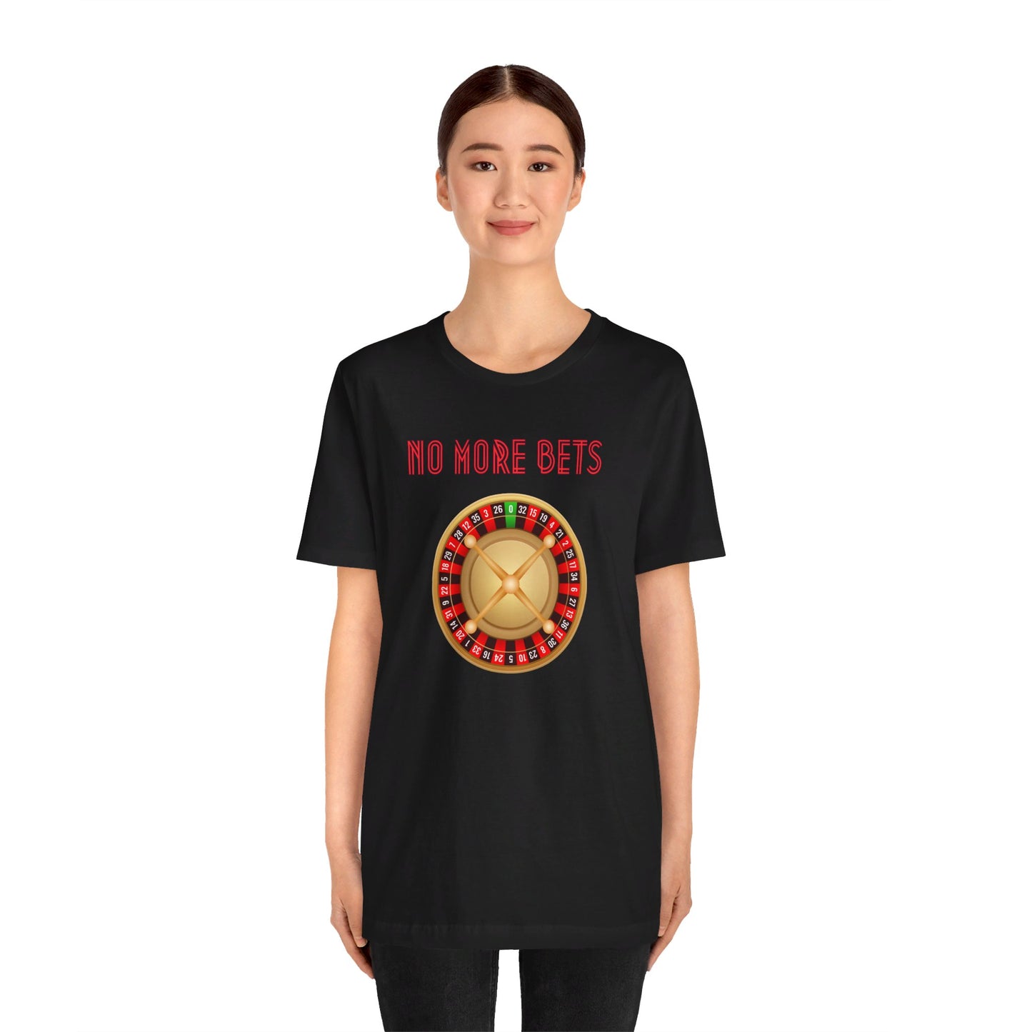 No More Bets Roulette Wheel Unisex Tri-Blend Crew Tee