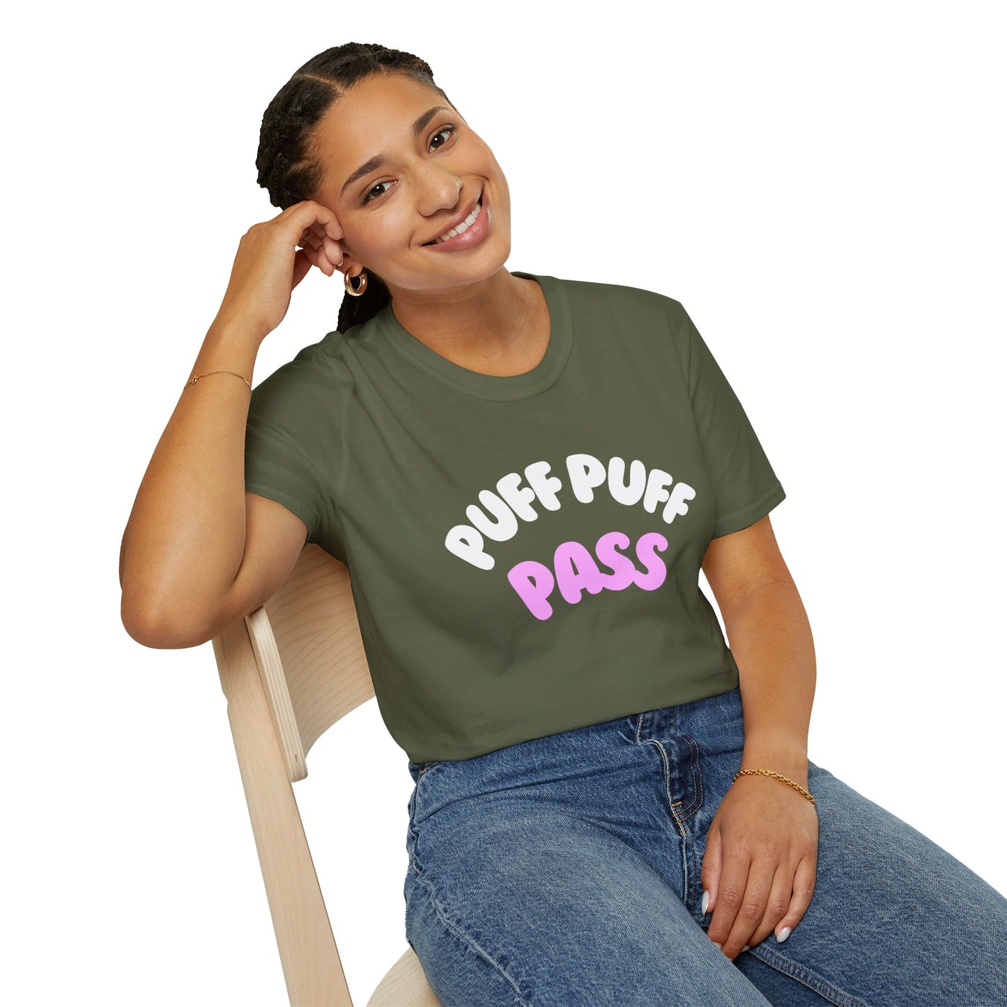 Puff Puff Pass  Unisex Softstyle T-Shirt