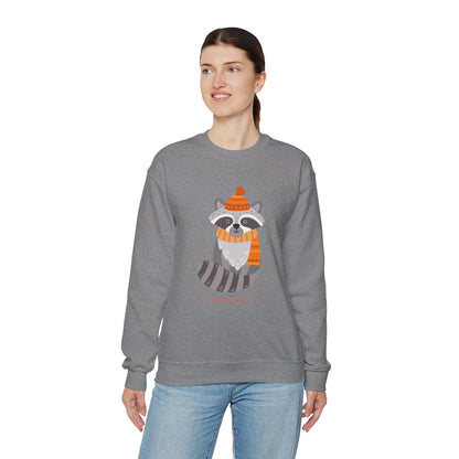 Sweater Weather Raccoon Unisex Heavy Blend™ Crewneck Sweatshirt